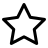 Icono de estrella vacía